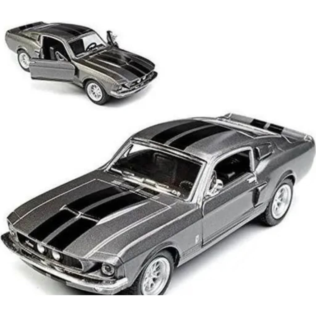 Miniatura Carrinho Ford Mustang Shelby gt500 eleanor viarias cores em metal abre as portas