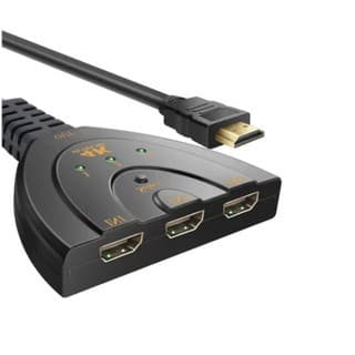 Adaptador Multiplicador Hub Switch Hdmi 3x1 Splitter 4k 3d A pronta entrega