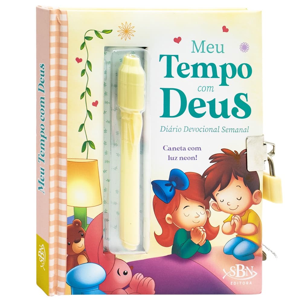 Meus Segredos: Meu Tempo com Deus - Diário Devocional Infantil com Caneta Mágica e Cadeado Todolivro