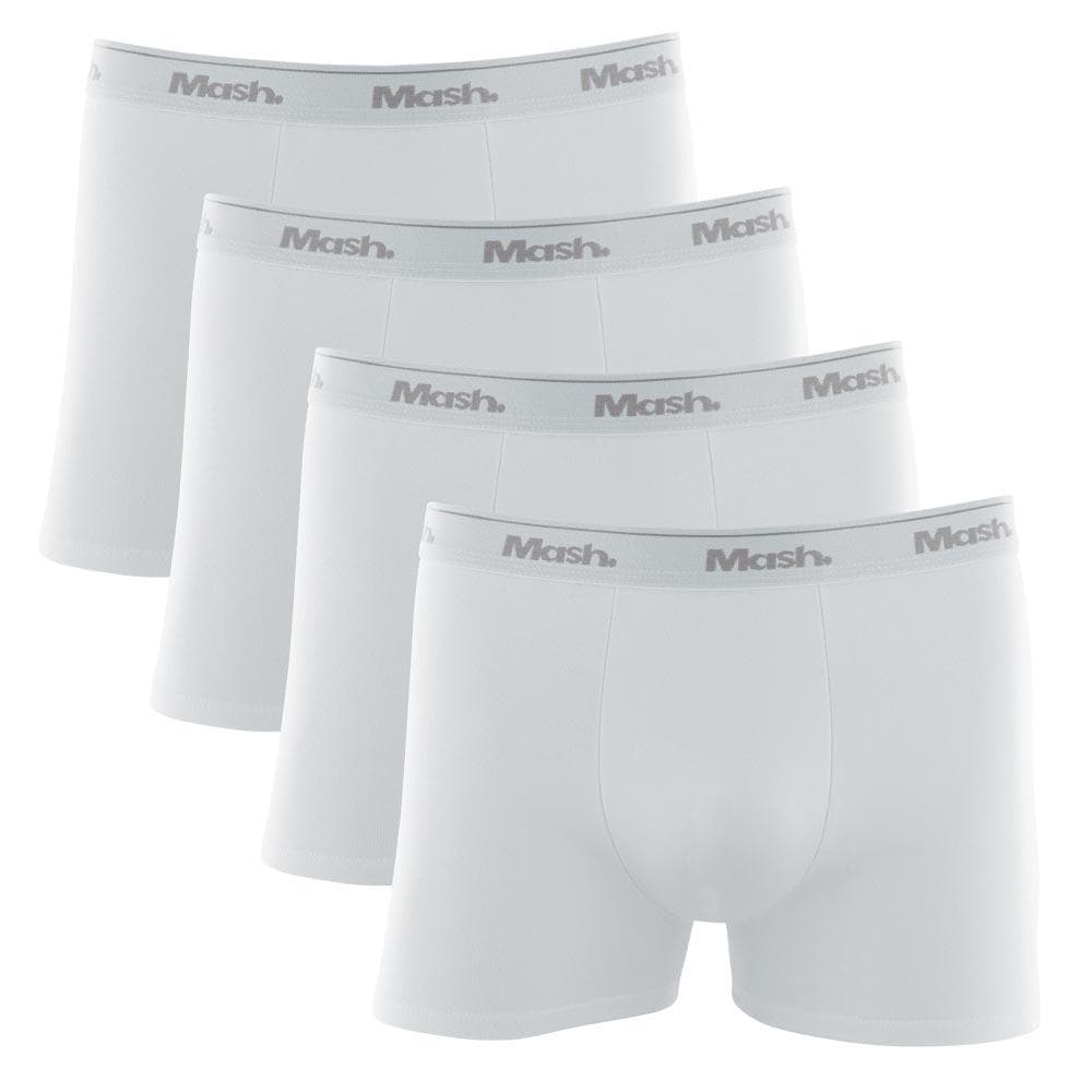 Kit Cueca Boxer Mash 4 Peças Masculina Algodão Elástico