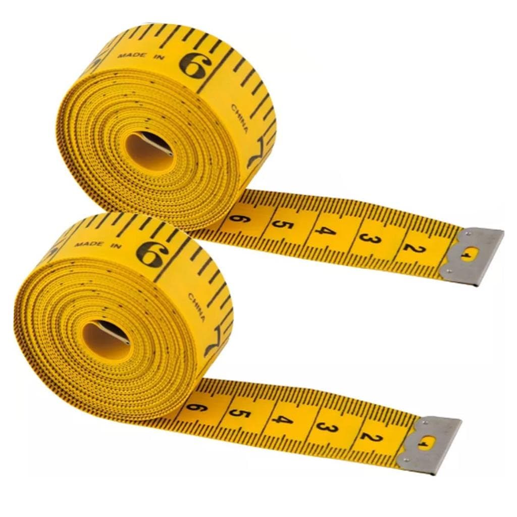 02 Fitas Metrica Molde Costura Frente Verso 3 Metros 300cm