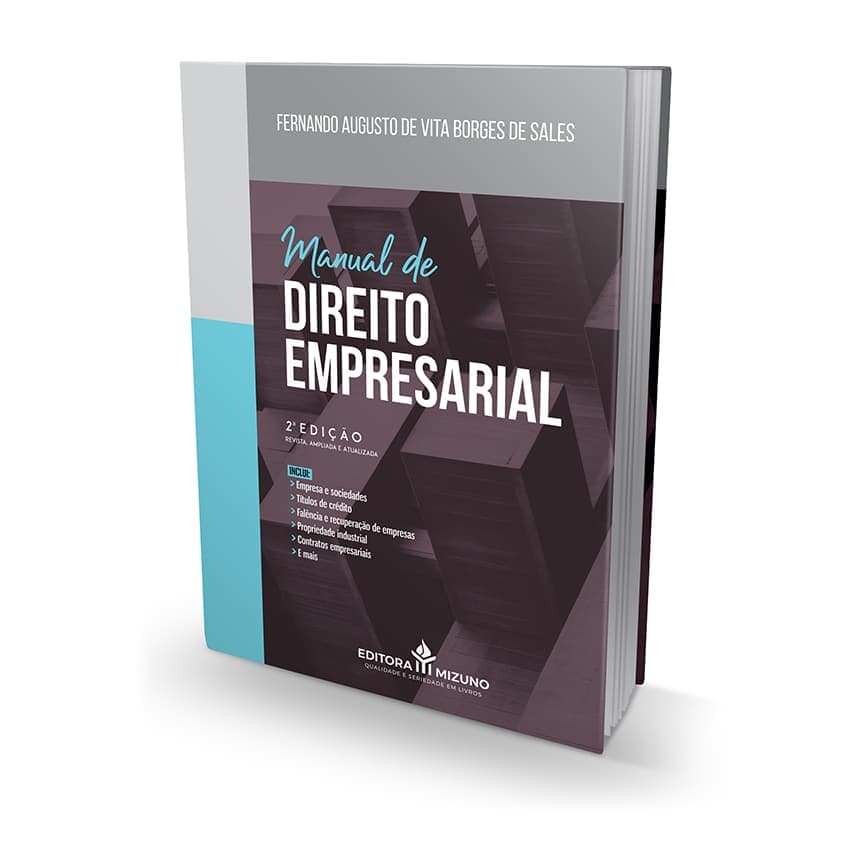 Manual De Direito Empresarial - 2ª Edição | Livro Editora Mizuno | Contratos Empresariais | Direito Societário, Concorrencial, Startups | Direito Falimentar | Títulos De Crédito | Lei 14193/2021 Saf | Advogado