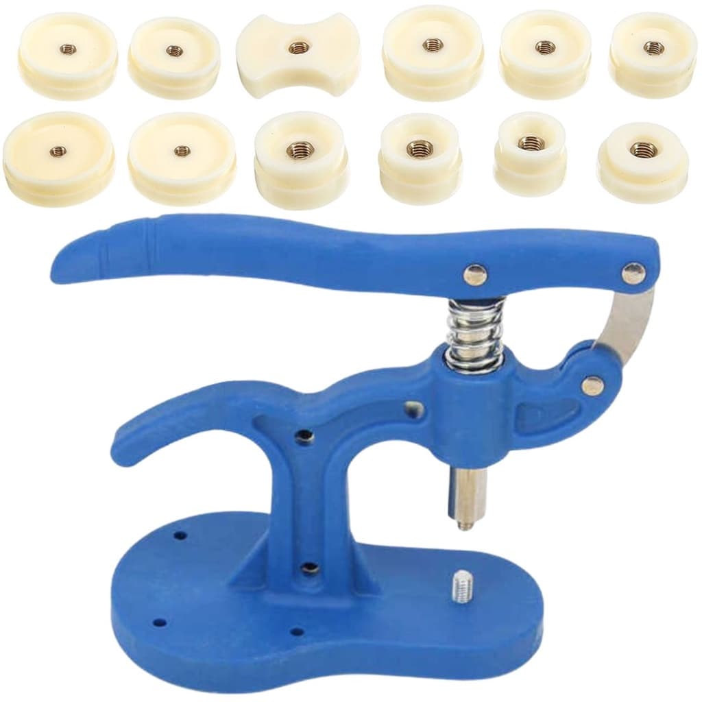 Ferramenta Prensa Profissional para Fechar Fundo de Relógio por Pressão e Instalar Vidro com Segurança