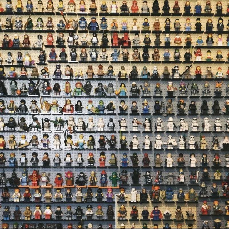 Dia das Crianças Montagem Educacional de Brinquedos Lego Building Block Minifigures-Random Delivery