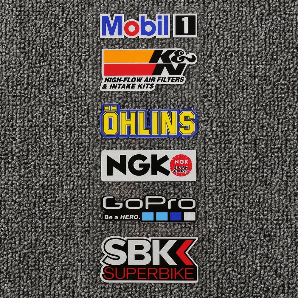 Musion ® Corrida Originais Sponsor Adesivo Decalque Da Motocicleta Capacete Moto GP Logotipo Original Etiqueta Do Carro À Prova D'água Para