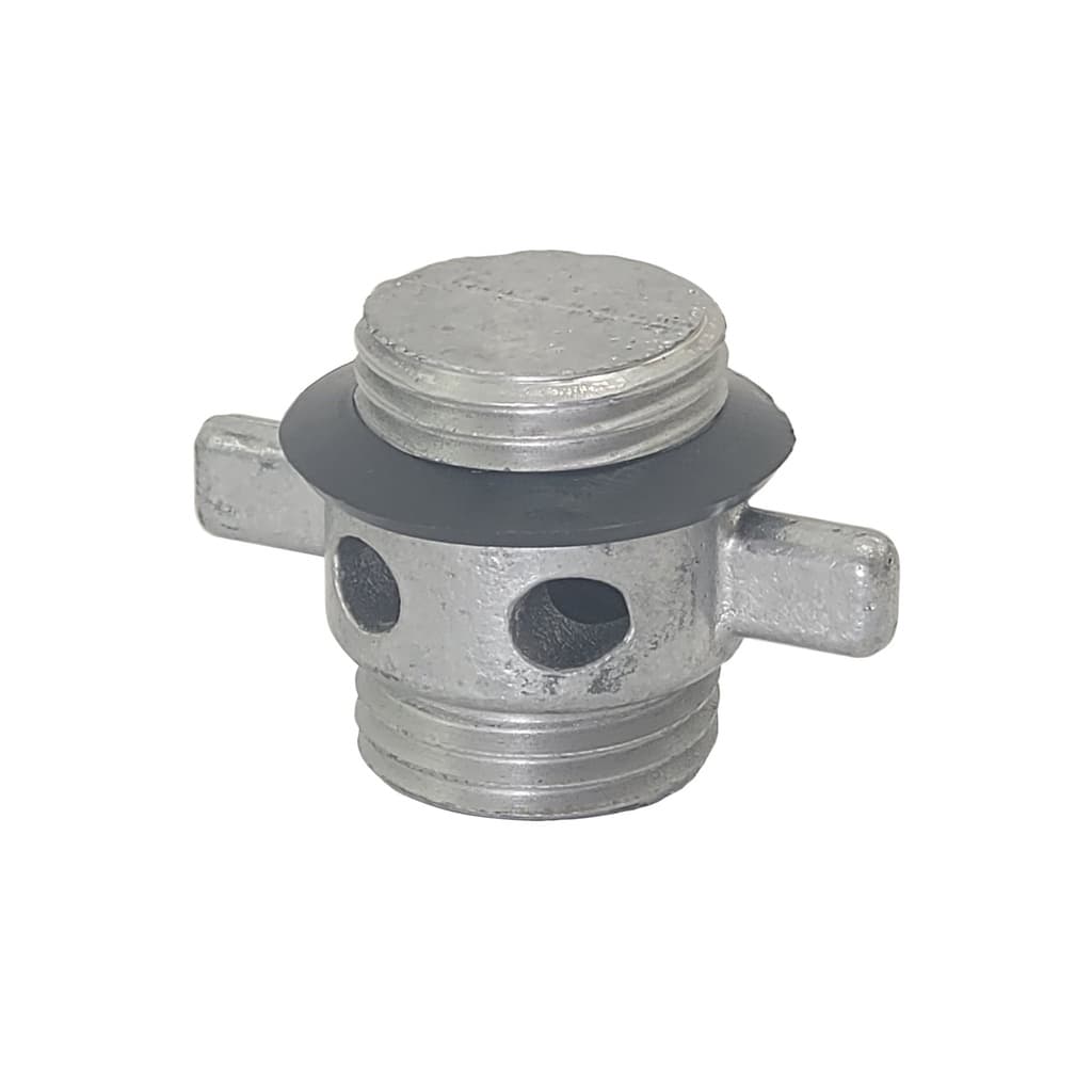 Bujão Alumínio P/ Viveiros Barcos De Pesca Flange 25mm