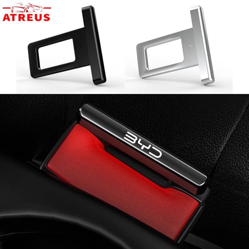 1/2Pçs Para BYD Fivela De Cinto De Segurança De Carro Assento Cinto De Segurança Fivela Para BYD Atto 3 Yuan plus Seal Han EV Dolphin