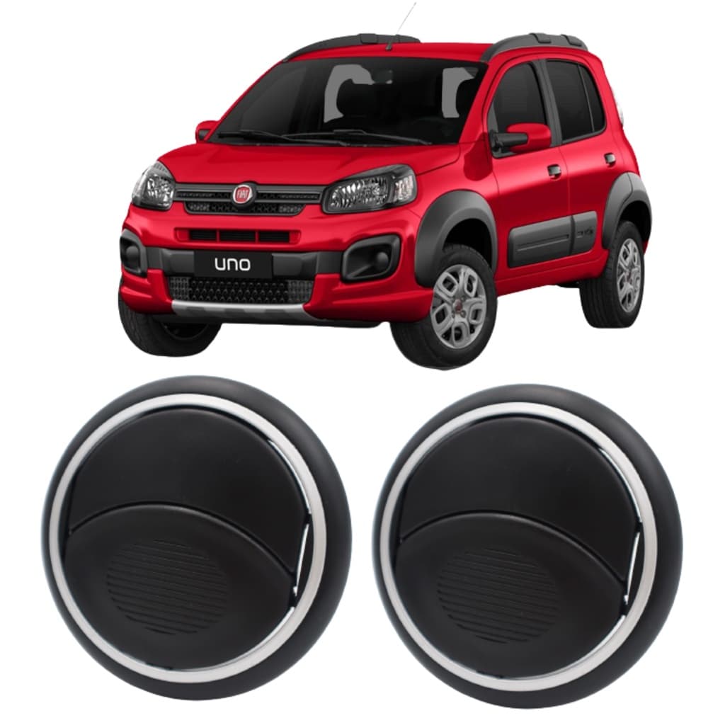 2 Difusores De Ar Novo Uno 2017 2018 2019 Lateral Direito Esquerdo