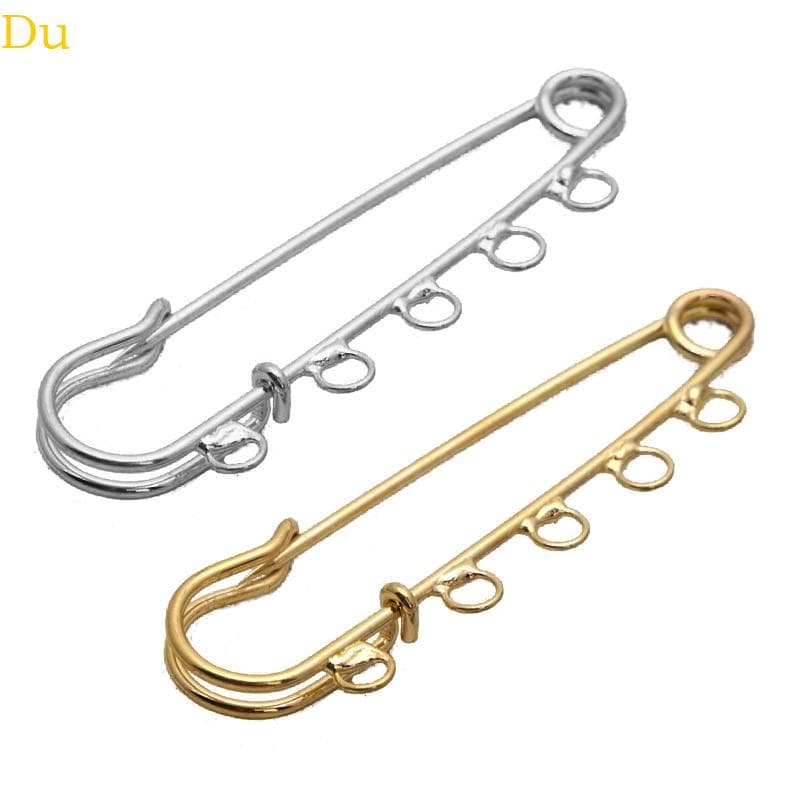 Du 10Pcs Conjunto Alfinetes Segurança Para Serviço Pesado Trabalhos Pesados Costura Artesanato Vestuário Roupas 5 Furos Mantas Broche