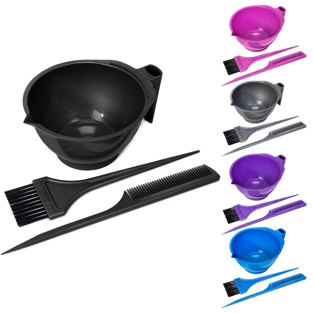 Kit de Tintura com Tigela Pente e Pincel Coloração Santa Clara