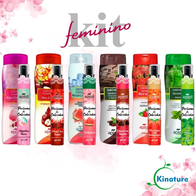 Kit Intimo e Sensual com 2 itens Sabonete Intimo 200ml + Perfume de Calcinha 40ml - Apinil Cosméticos