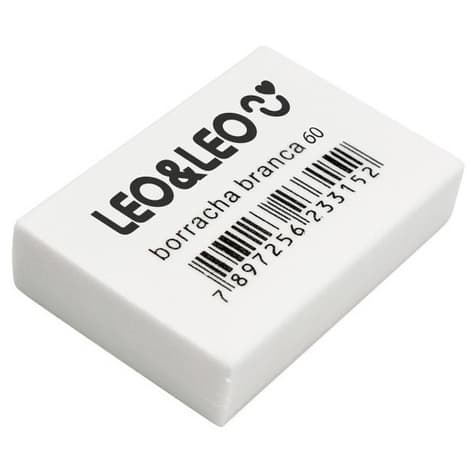 Borracha Branca Escolar N°20/40/60 Escritório Leo&Leo