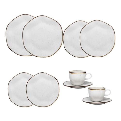 Conjunto De Jantar 10 Peças Ryo Maresia Oxford