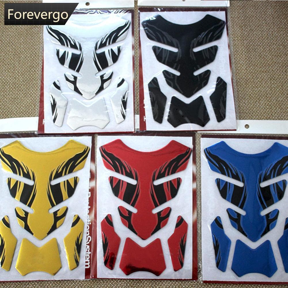 3D PVC Para Motocicletas Almofada Do Tanque De Óleo Combustível Anti-Colisão Riscos Adesivo Protetor De Decalque