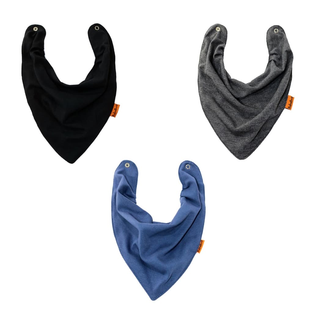 Babador Bandana Impermeável Meninos Kit 3, Bababoo