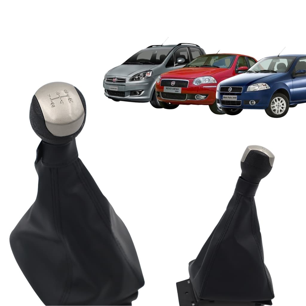 Kit Manopla + Coifa Cambio Idea 2004 2005 2006 Até 2010 Siena Palio 2008 2009 2010 Até 2017