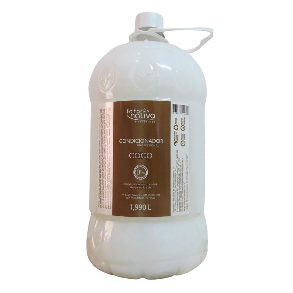 Condicionador Coco Folha Nativa Profissional 1,990 Litros