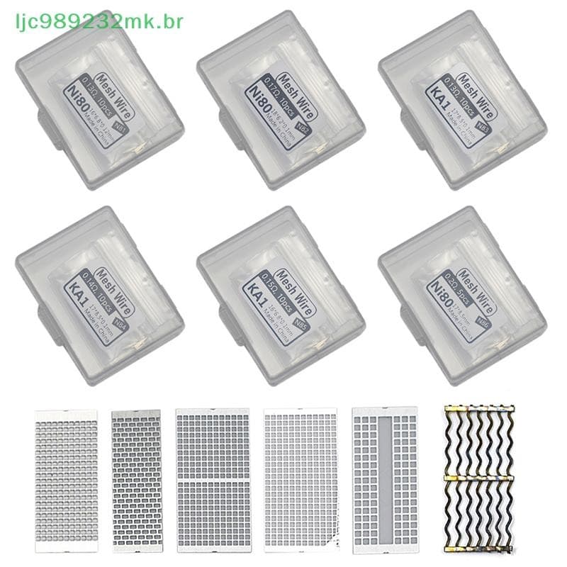 [MYBR] 5/10pcs 6 Modelos Bobina De Aquecimento Estilo Malha Para Acessório De Pré-Construída De Substituição [WELL]