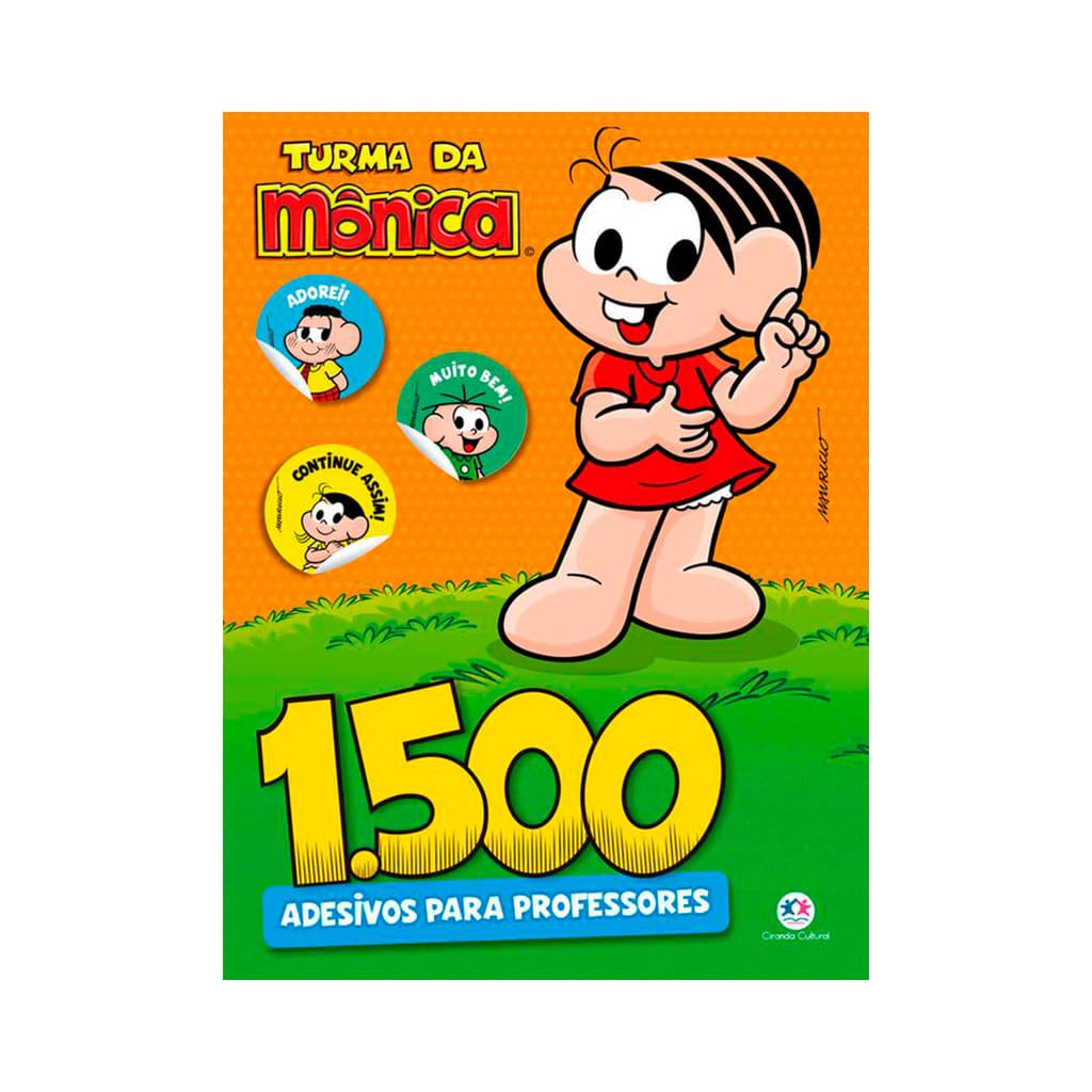 Livro 1500 Adesivos Para Professores Turma Da Mônica Incentive Alunos