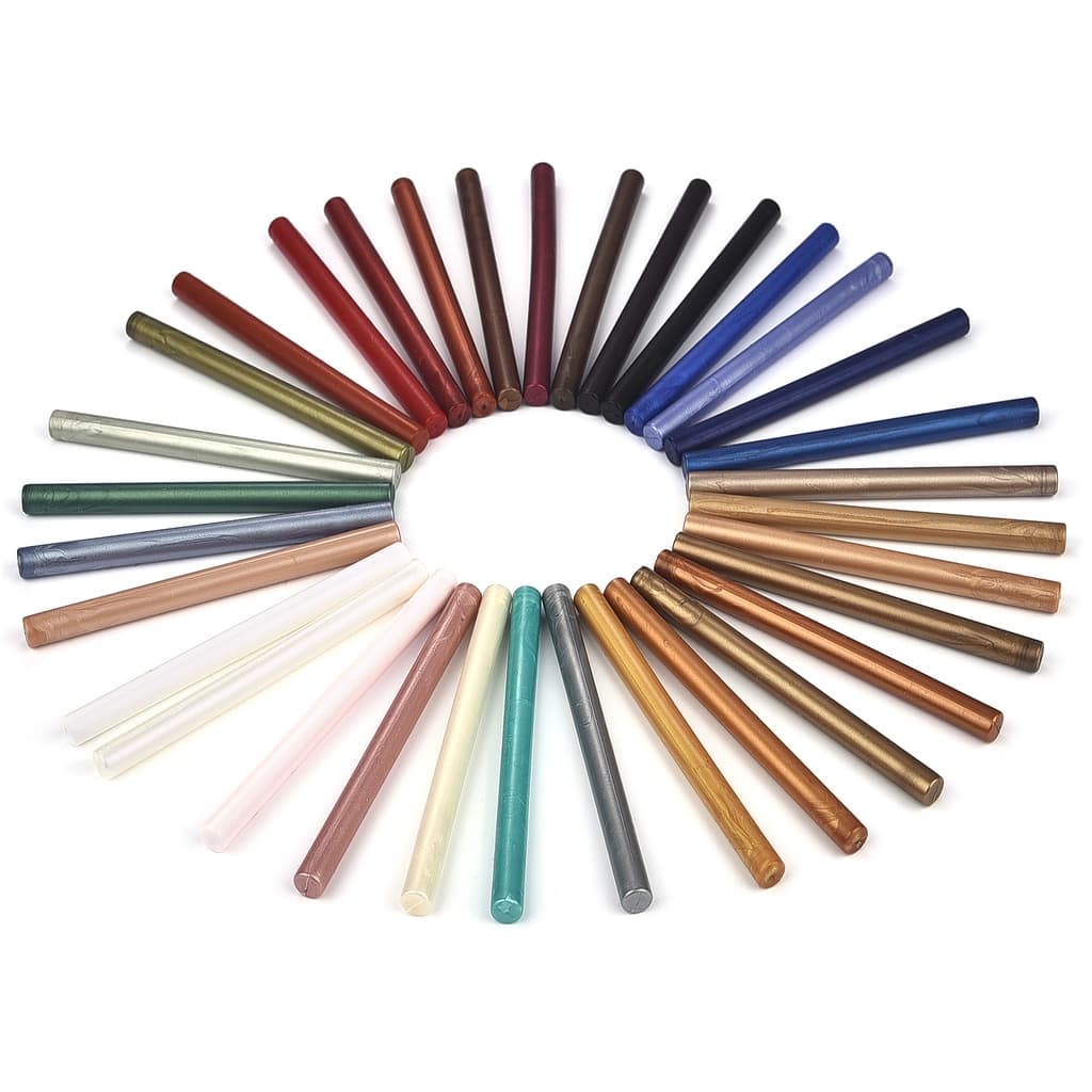 10pcs DIY selo cera varas para derretimento cola pistola selando cera varas de festa de casamento convite cera de vedação para decoração de presente de moda