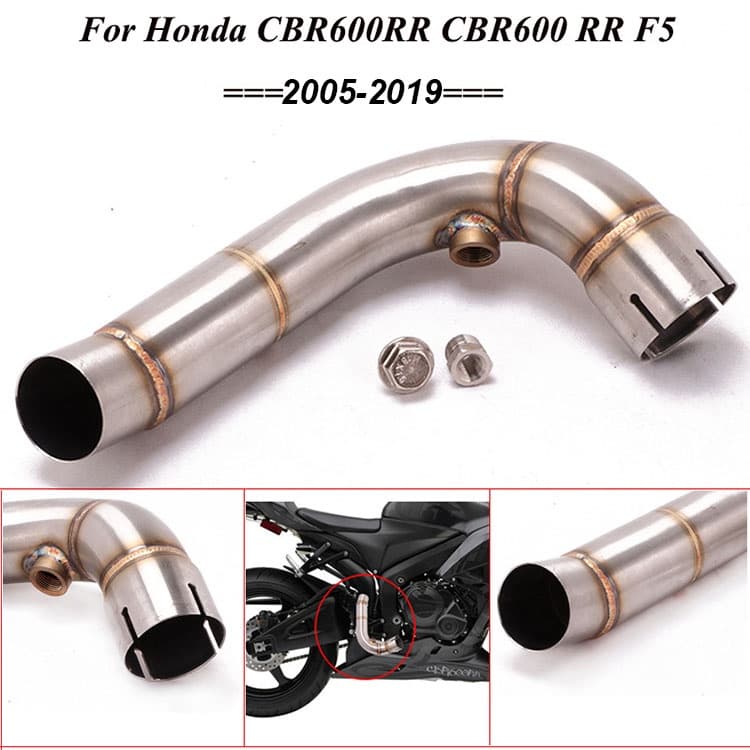 Silenciador De Estoque Para Tubo Reto De Escape De Motocicleta CBR600RR F5 2005-2019