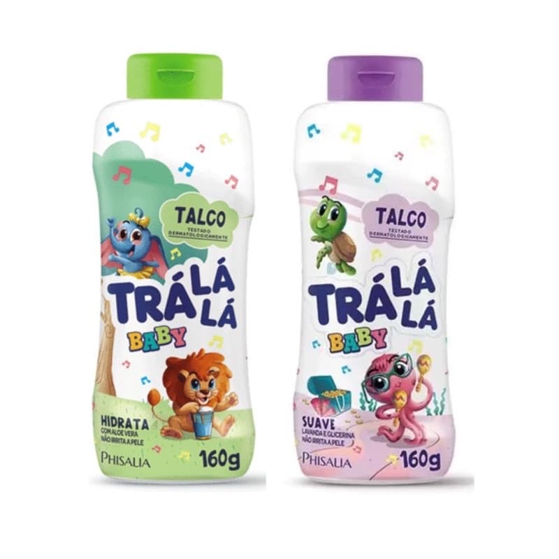 Talco Tra lá lá 160g Hidrata  ou Suave