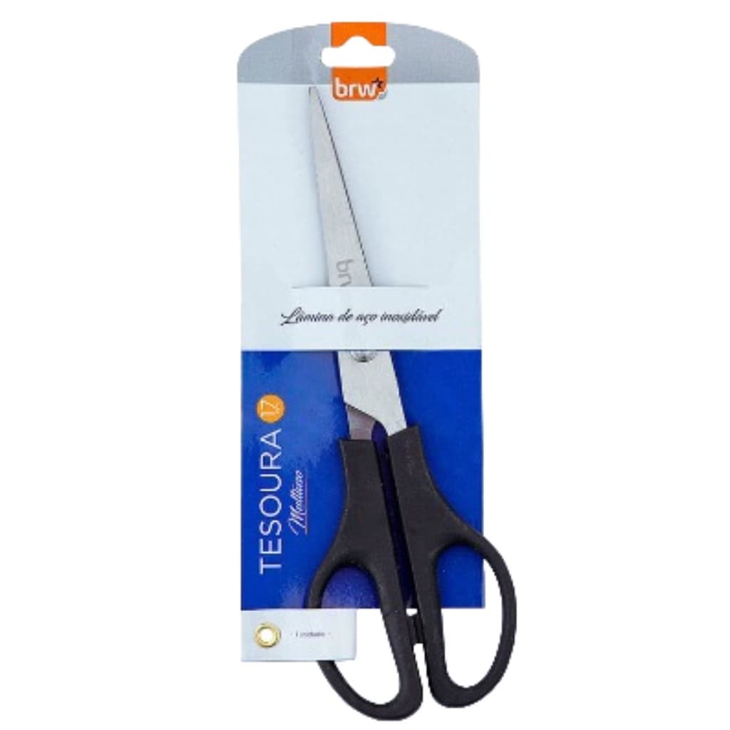 Tesoura Multiuso 17cm Aço Inox 1701 - BRW