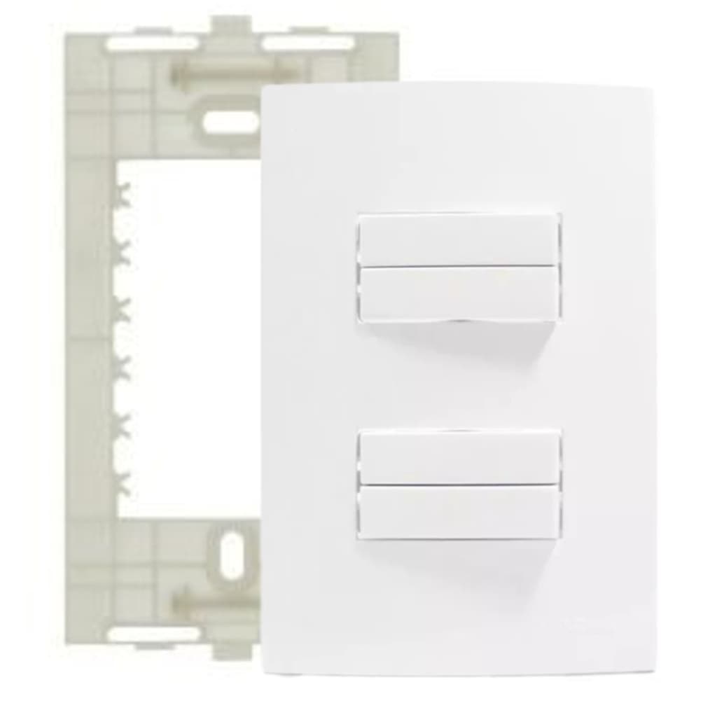 Interruptor 4 Teclas Simples Conjunto 4x2 2x4 Sleek Margirius