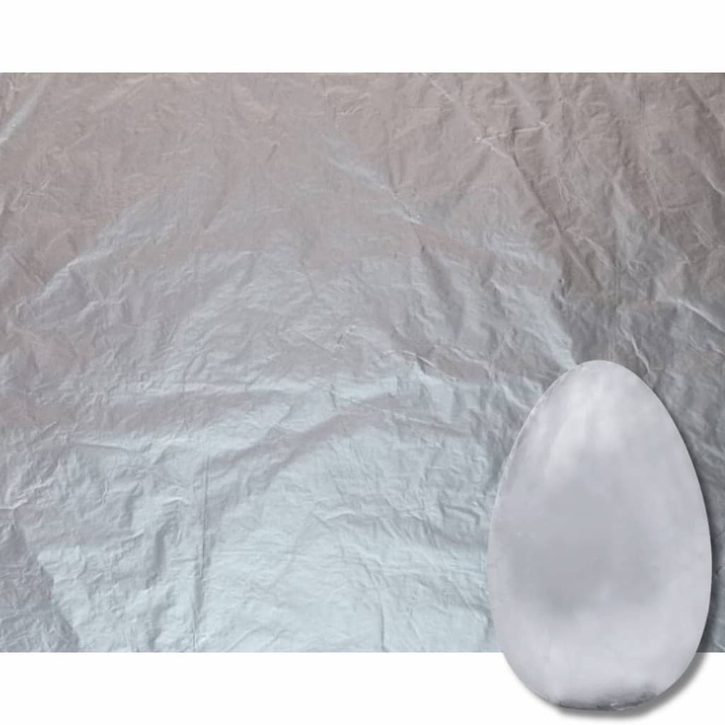 50 Papel Chumbo / Alumínio 50x59 Cm Prata Folha Embalagem P/ Ovo De Páscoa