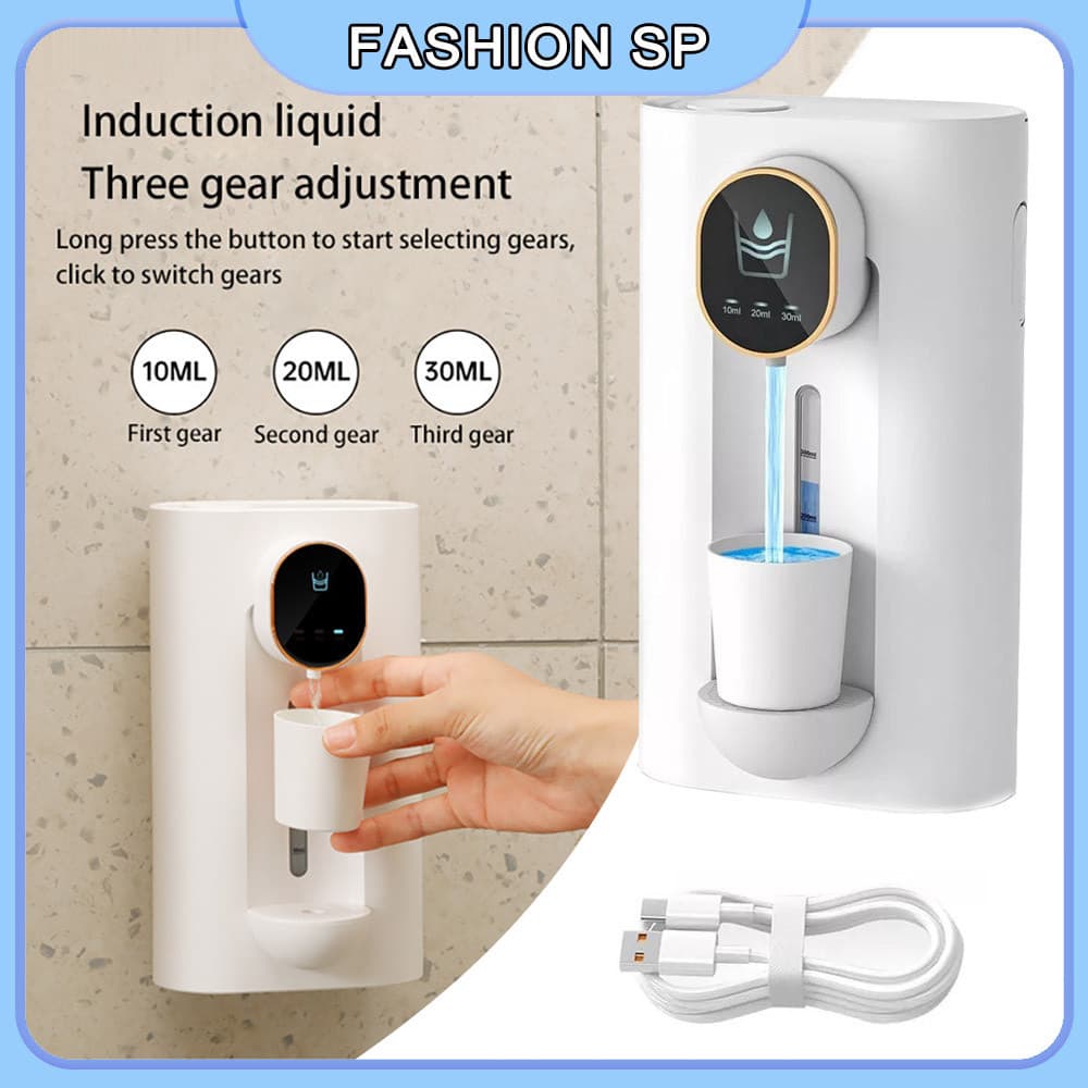 Distribuidor Automático De Enxaguatório Bucal Por Indução Inteligente Montado Na Parede Do Banheiro