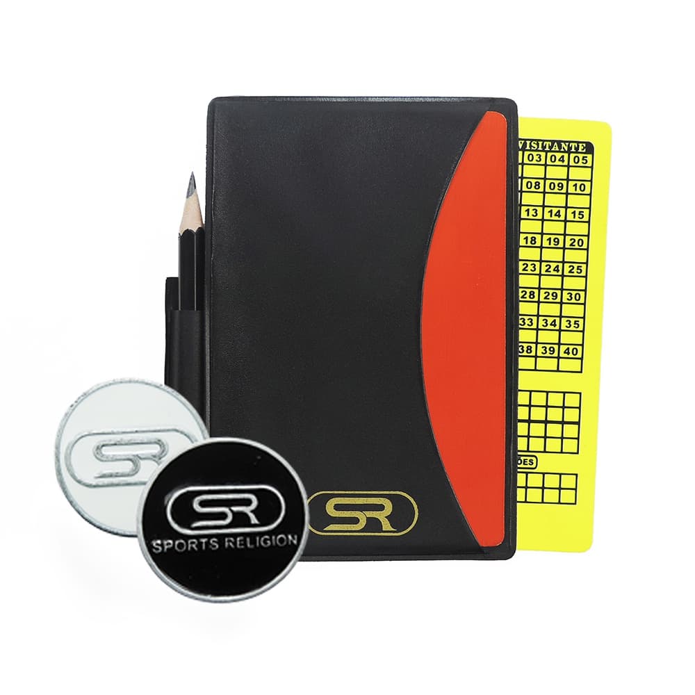 Cartão De Arbitro + Porta Cartão C/ Lápis E Moeda S. R.