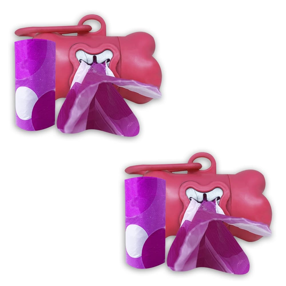 Kit 2 Cata Caca para Cachorro e Porta Rolos 40 Saquinhos Savana Pet