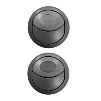 Kit Tela Grade Saída Difusor Ar Fiat Novo Palio 2012/2018 Doblo 02/2018 Cinza Claro