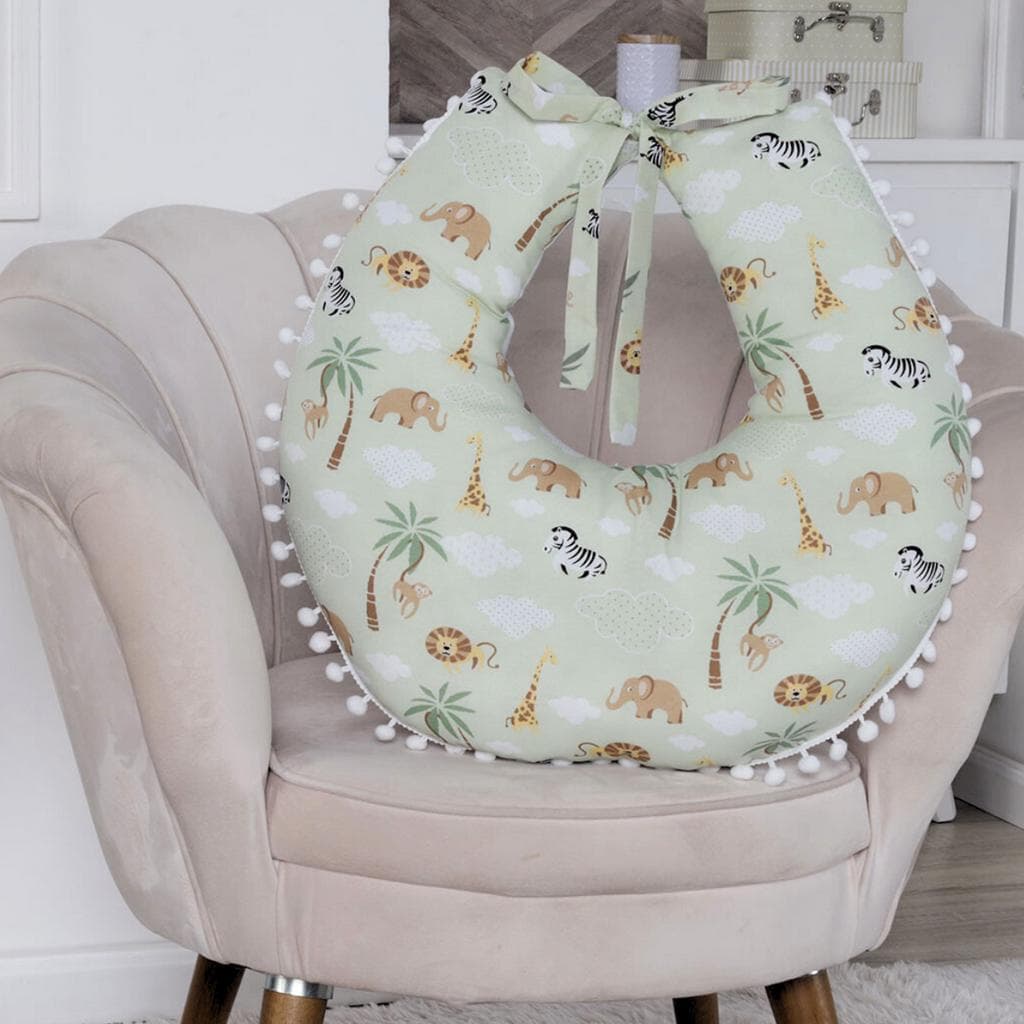 Almofada Amamentação para Amamentar Safari Animais Várias Cores 100% Algodão Pronta Entrega
