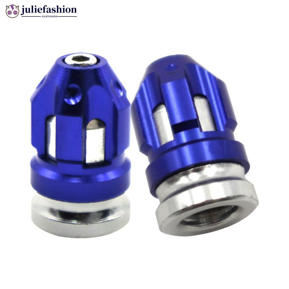 JULIEFASHION 1Pair Aluminum Alloy Motocicletas De Liga De Alumínio Tampas De Válvulas De Pneus Para Automóveis Válvula Antifuga Bicicletas De D7X2