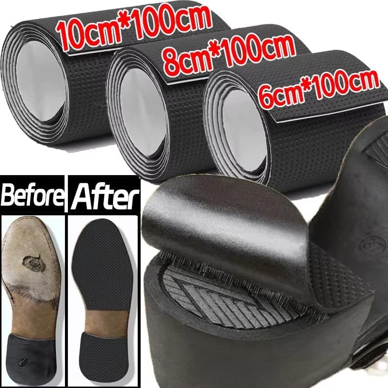 Almofada Silenciosa Antiderrapante Sola Adesivos Sapatos Remendo Forte Auto Adesivo Cortável Grade Padrão Solas Anti Des