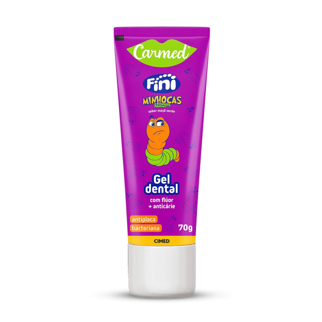 Gel Dental Carmed Fini Minhocas 70g