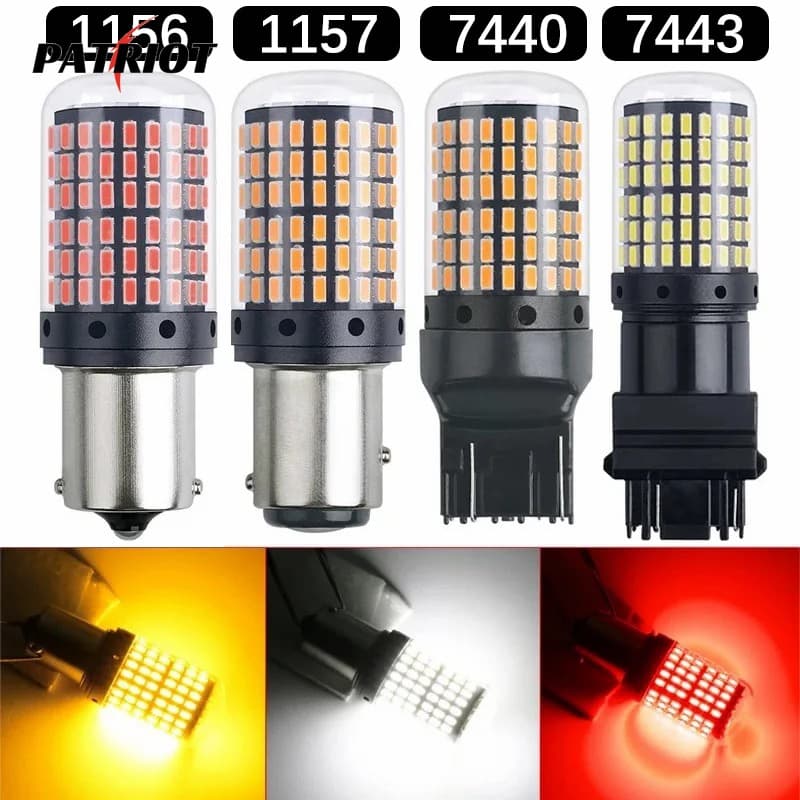 1157 Motocicletas Auto Brake Tail RV Light/7440 Lâmpadas LED Luzes De Sinalização/7443 Amarelo Branco Caminhões Carros Reversas/1156 Backup Revers Lights Luz Interna