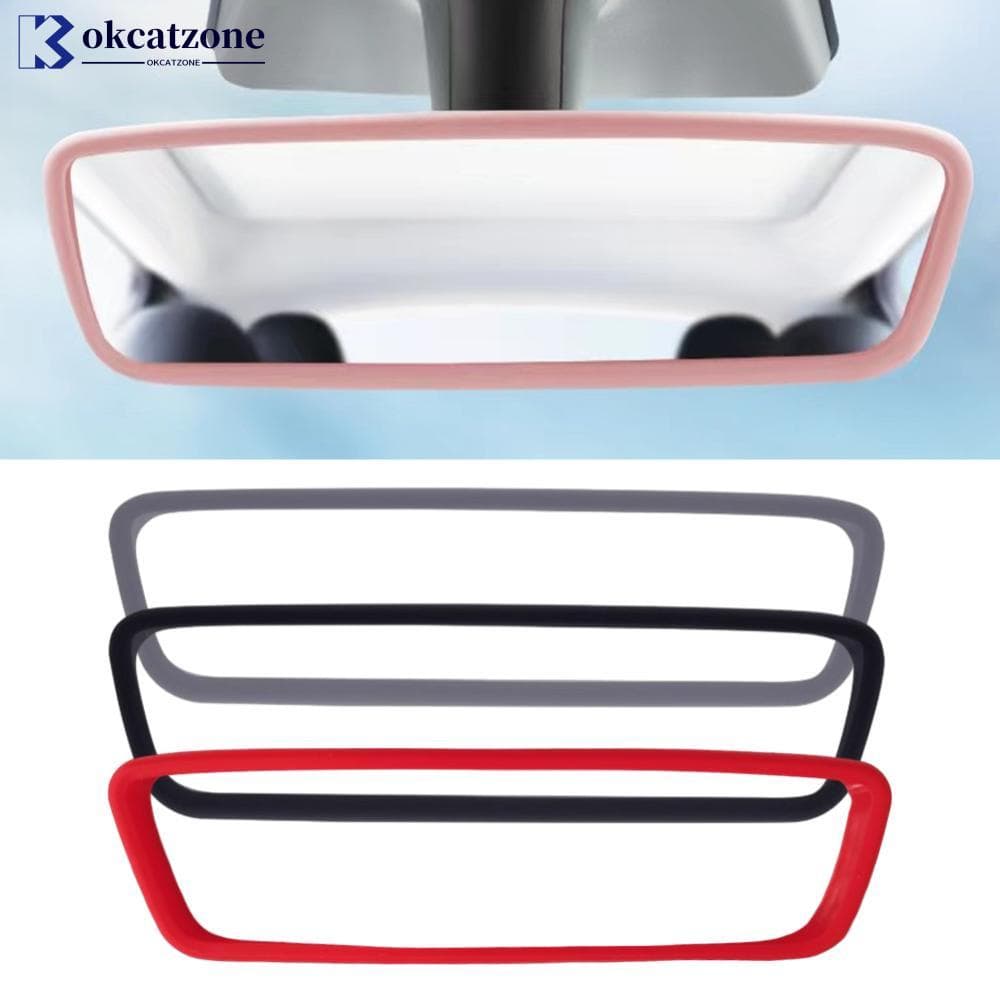 OKCATZONE Espelho Retrovisor Do Carro Capa Protetora Da Borda De Silicone Acessórios Tela Para Tesla Modelo 3/Y 2020-2023 F7V4