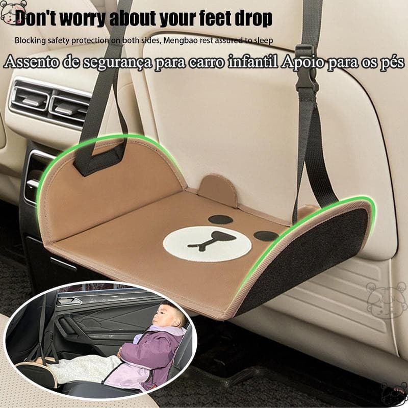 Apoio Para Os Pés Do Banco Carro Crianças Ajustável Dobrável Traseiro