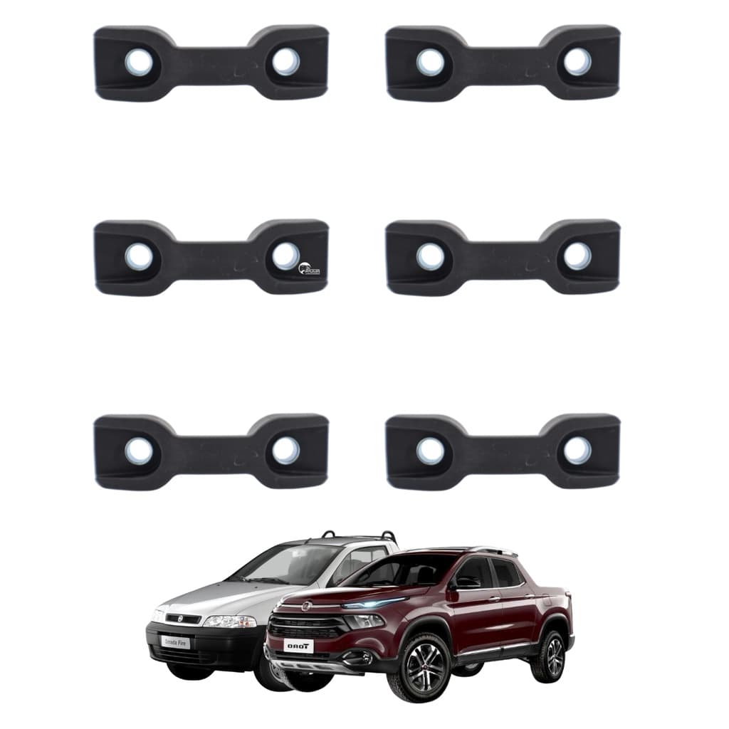 Kit 6 Ganchos Caçamba Toro Strada Amarrar Carga E Corda