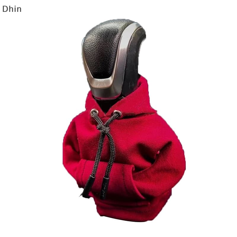 [Dhin] Engraçado Botão De Mudança De Marcha Do Capuz Camiseta Design Da Camisola Capa Câmbio Carro , Bastão Universal Fit Shift Gear COD