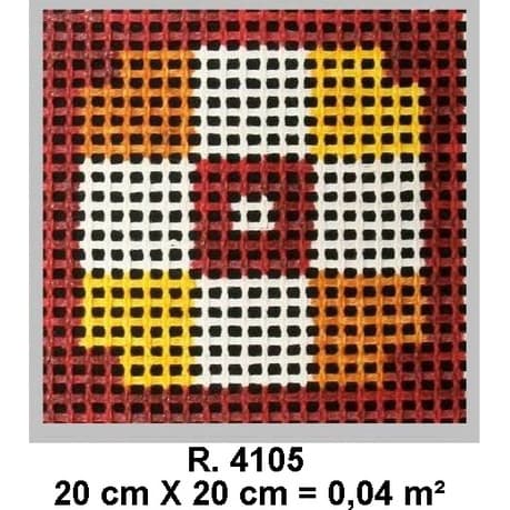Tela para Bordar Pintada à Mão Tapeçaria em Talagarça Grossa Cru Artesanato Trabalho Manual Ponto Cruz Arraiolo Ponto Par  Tela R. 4105