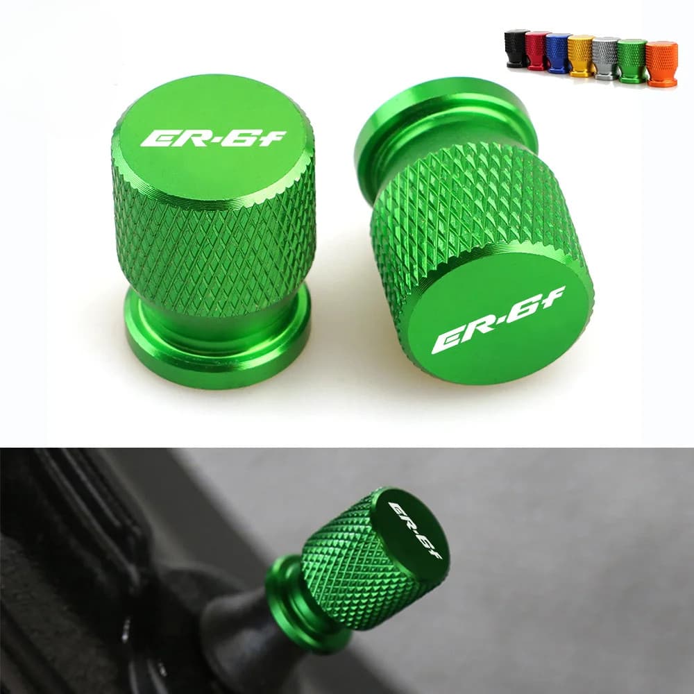 Para Kawasaki ER6N ER6F ER 6N 6F 1 Par Tampas Da Válvula Do Pneu Tampa Haste Plugues Peças CNC Alumínio Acessórios Motoc