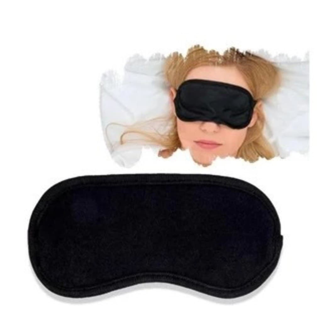 Mascara Tapa Olho Kit Casal Com 3 Unid Dormir Descanso Anti Claridade Máscara para Viagem