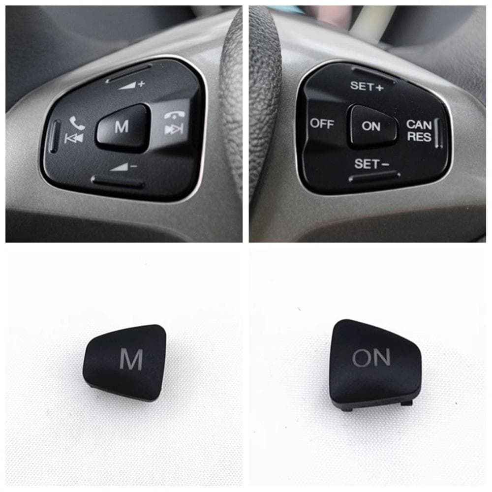Botão De Controle De Volume De Áudio Do Volante Carro RE Cruzeiro M ON Para Ford Escort Fiesta MK7 MK8 ST Ecosport 2013-2018 N3W4