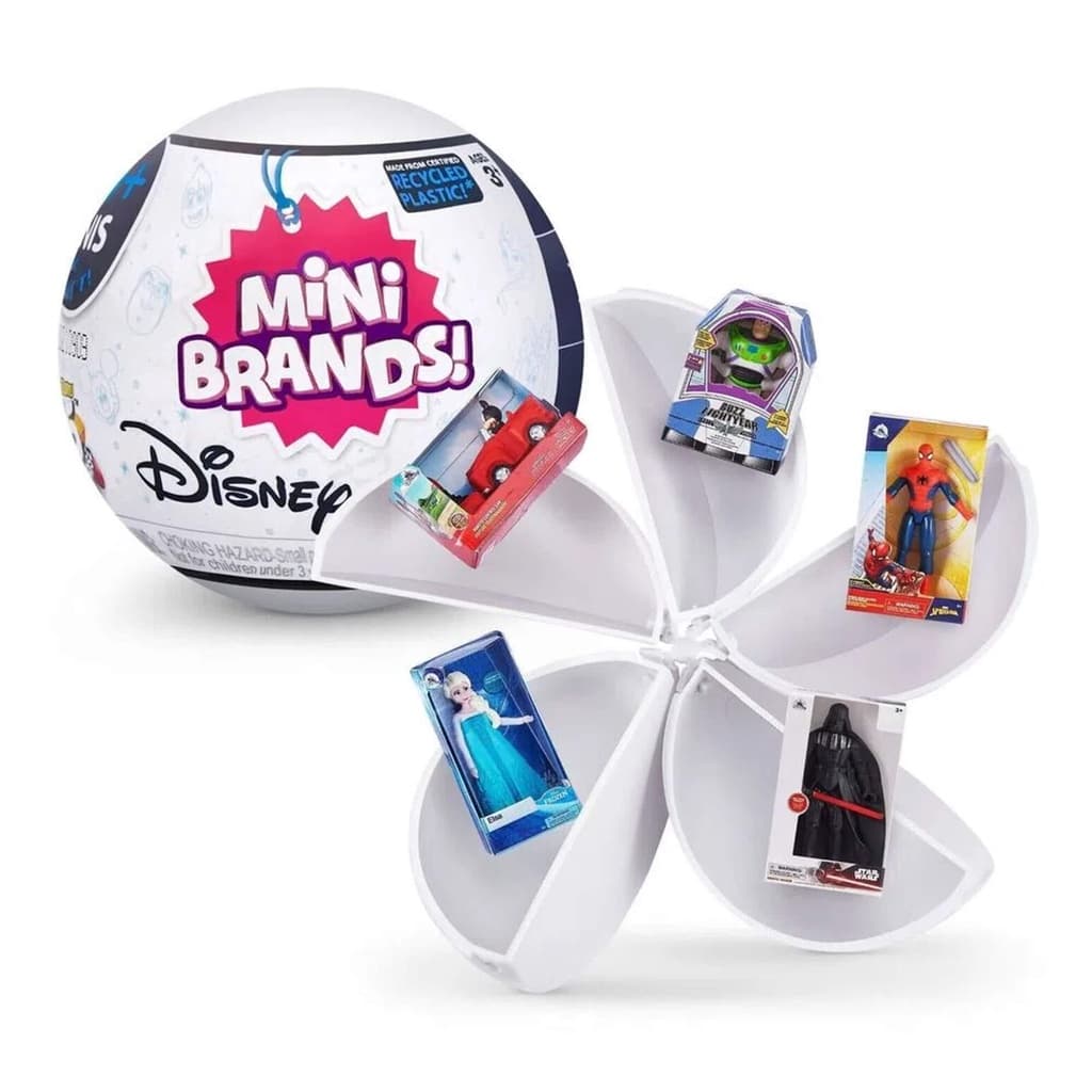1x Brinquedo 5 Surprise Mini Brands Disney Store Bolinha Surpresa Miniaturas Colecionáveis Xalingo