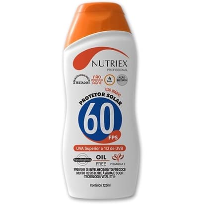 Protetor Solar FPS 60 120ml - Nutriex