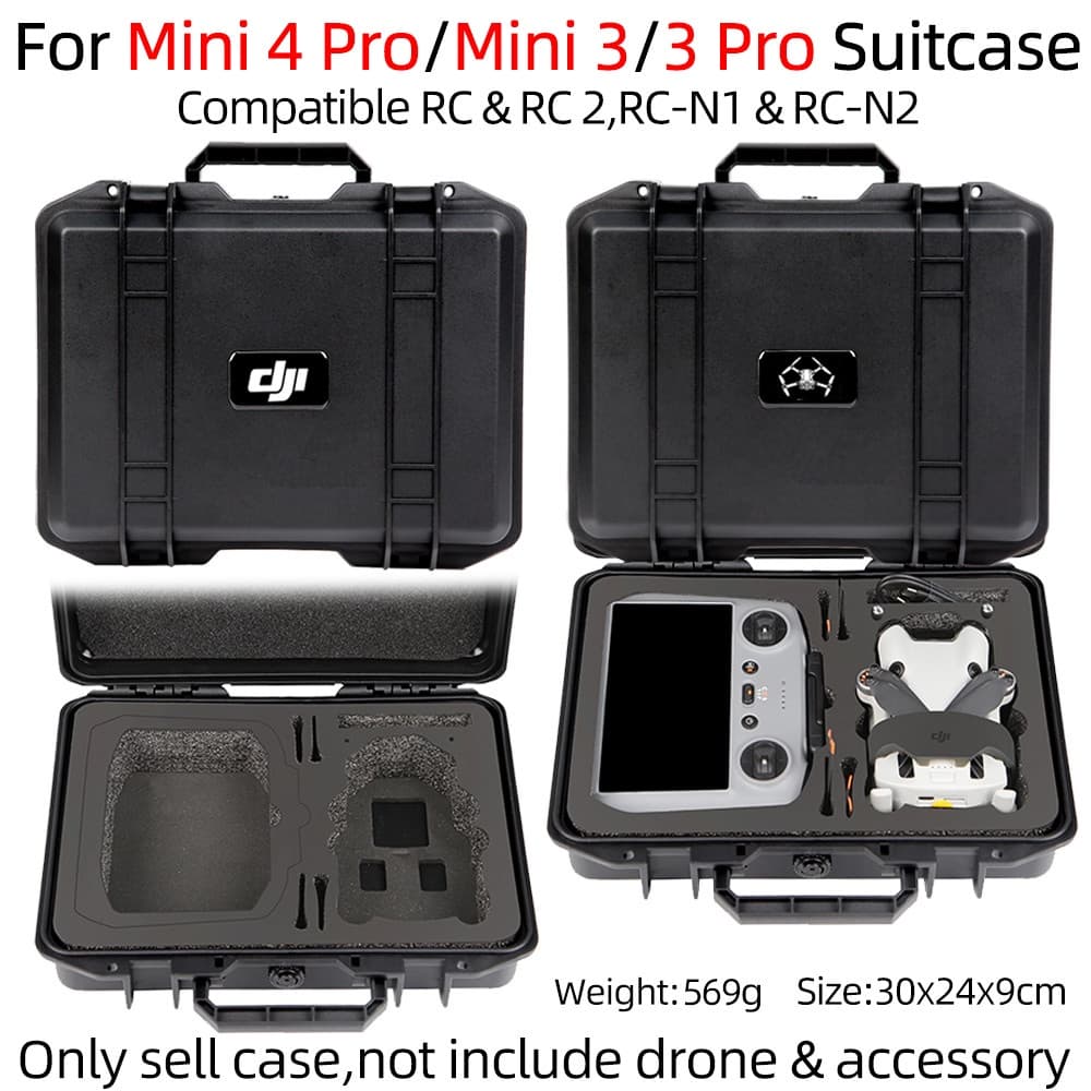 Para DJI Mini 4 Pro/3 Estojo De Mala Dura Acessórios Portátil