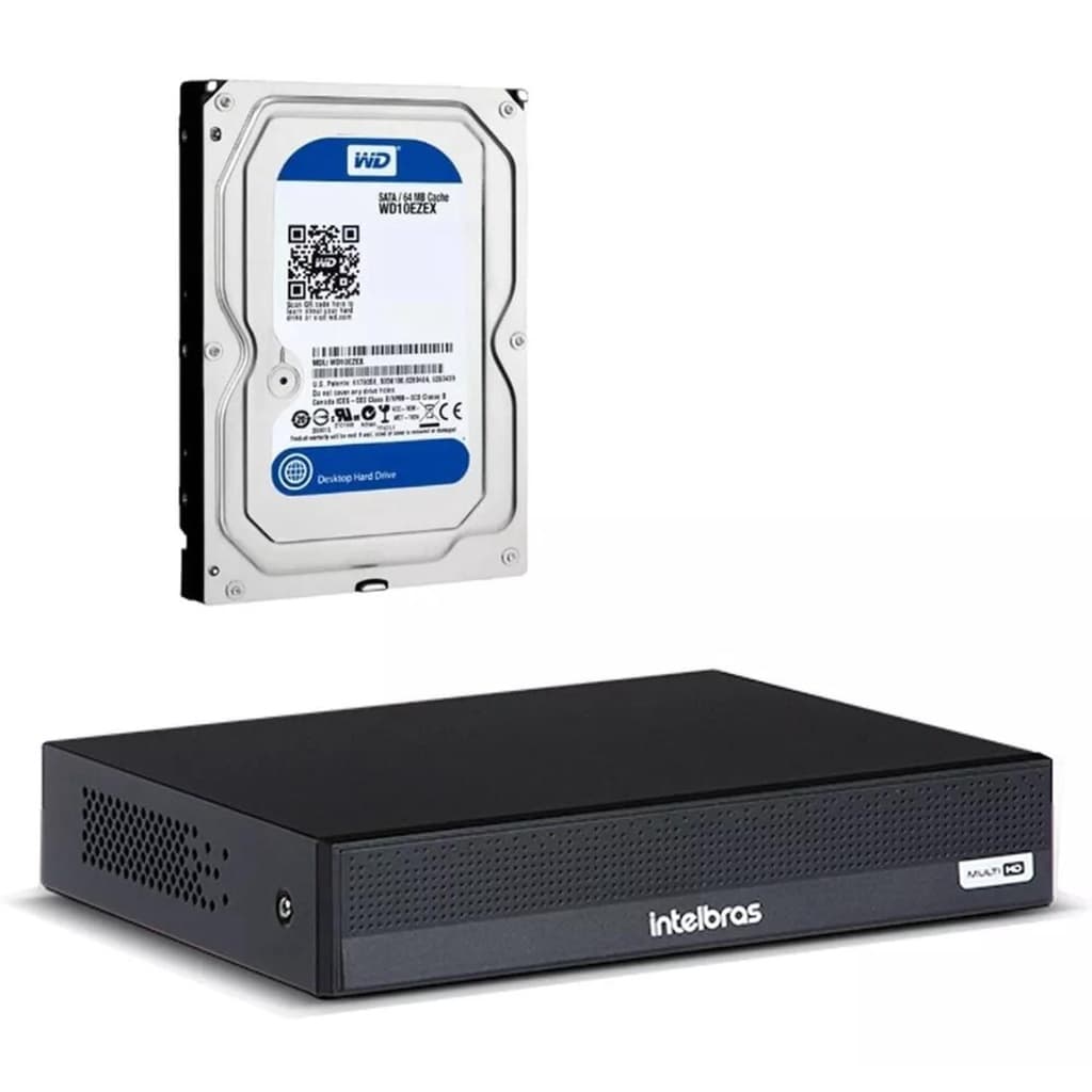 Gravador Dvr Mhdx 3108-c Inteligência Artificial Full Hd com hd 500gb